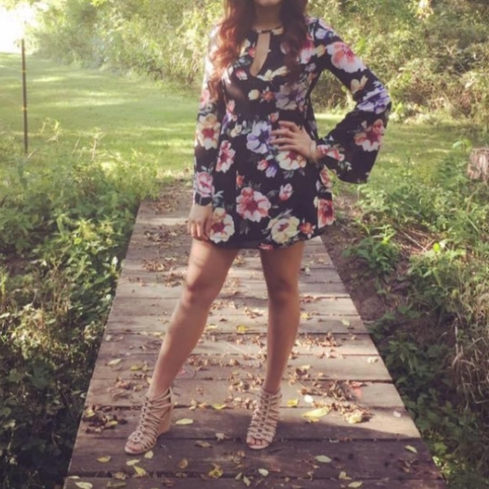Black Floral Dress